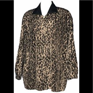 Reversible Leopard Animal Print Jacket XL
